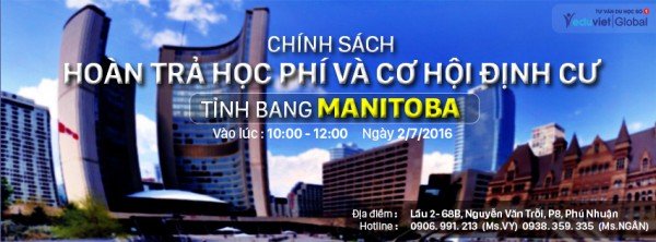 Du học Canada với chính sách ưu đãi cho sinh viên quốc tế tại Manitoba