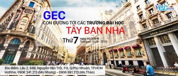 GEC-con đường tới các trường Đai học danh tiếng tại Tây Ban Nha