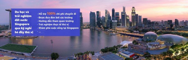 Hỗ trợ 100% chi phí tham quan trường học kết hợp du lịch Singapore hè 2015