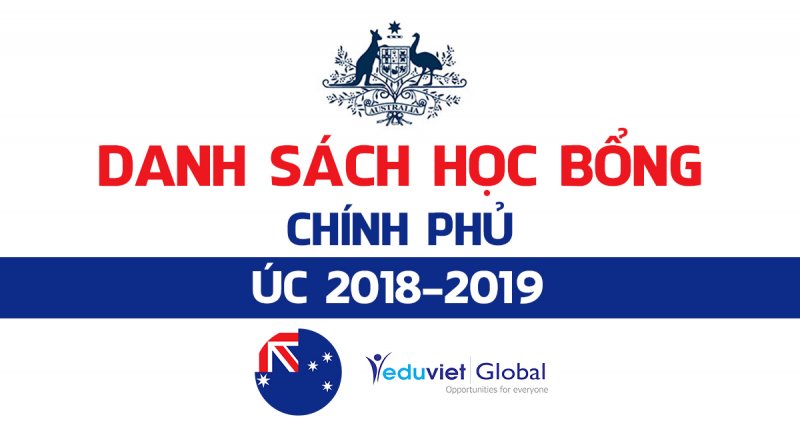 Danh sách học bổng chính phủ Úc năm 2018 - 2019