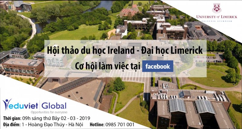 Khởi đầu ước mơ cùng Đại học Limerick - Ireland Cơ hội làm việc tại tập đoàn đa quốc gia